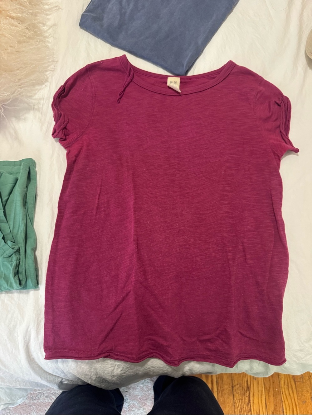 RARE We The Free Short Sleeve Tee in Berry Plum